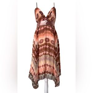 Anthropologie Aryeh Iridescent Spaghetti Strap Dress